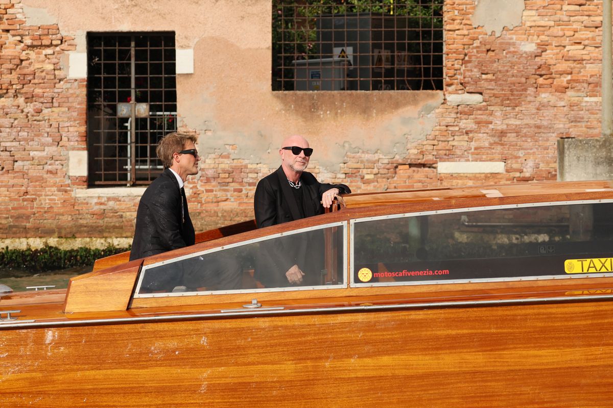 Domenico Dolce in Venice, attending the Sanchez-Bezos wedding