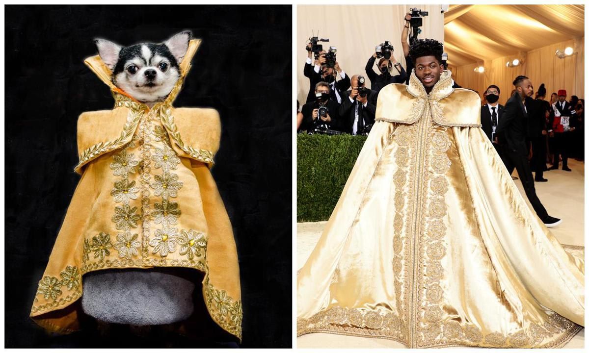 Bogie models a look inspired by Lil Nas X 2021 Met Gala look