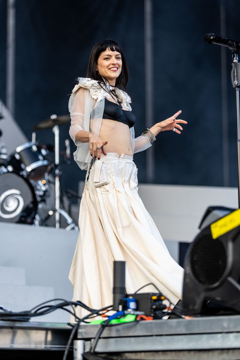 Lead singer Maria Zardoya of The Marias likes to keep it effortlessly cool. 