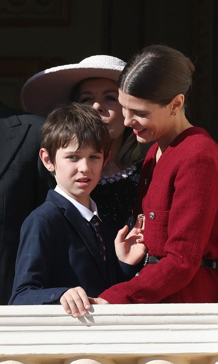 Charlotte looked every inch the proud mom as she smiled at her eldest son.