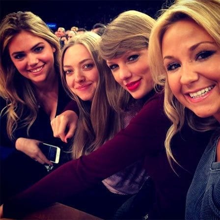 Taylor's blonde bombshells included Kate Upton, Amanda Siegfried and her best friend Britany Maack