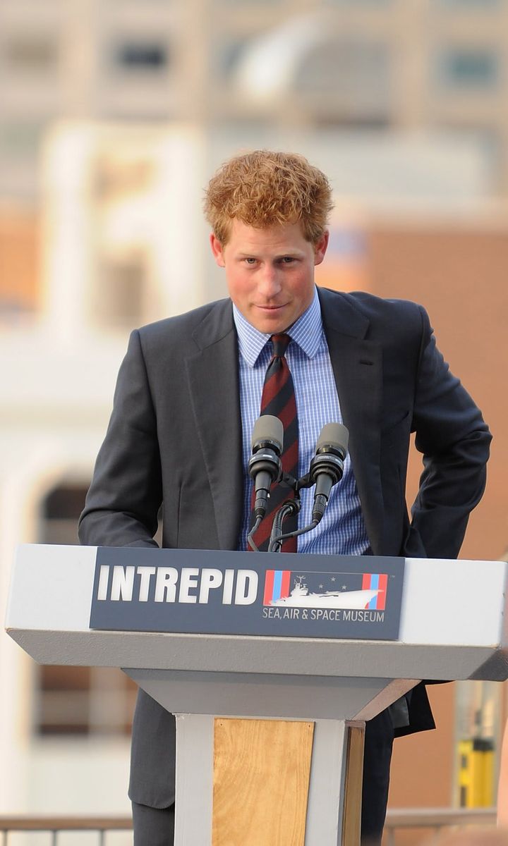 The Duke of Sussex (pictured at the Intrepid Sea, Air & Space Museum back in 2010) will present awards at the Salute to Freedom gala on Nov 10