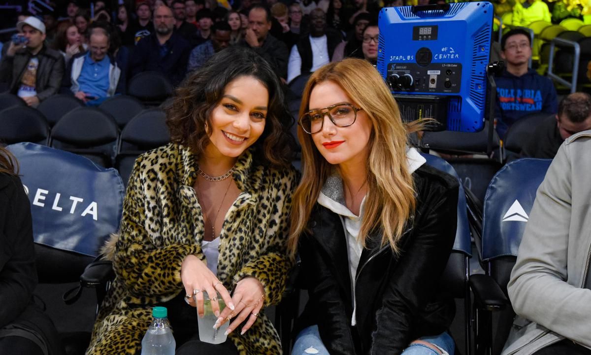 Celebrities At The Los Angeles Lakers Game