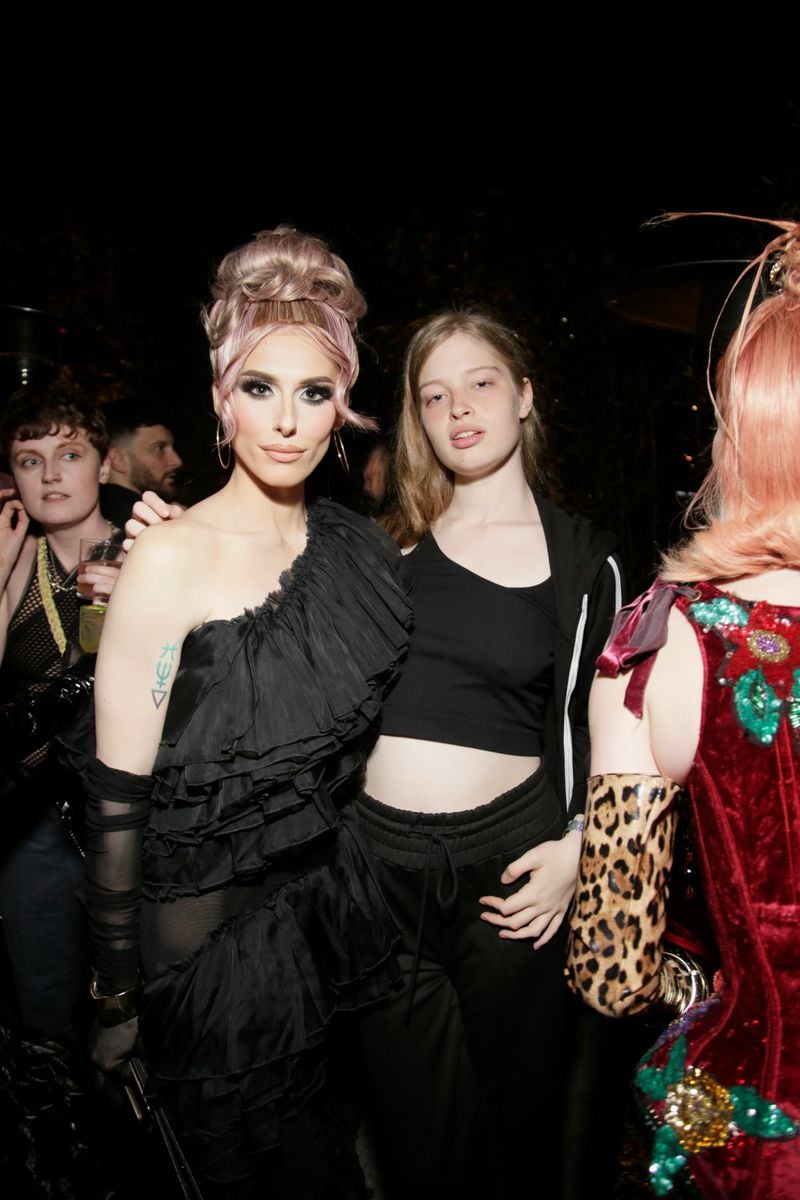 Jasmine Kennedie and  Vivian Jenna Wilson attend RuPaul's Drag Race All Stars 10 Red carpet & Premiere Party.