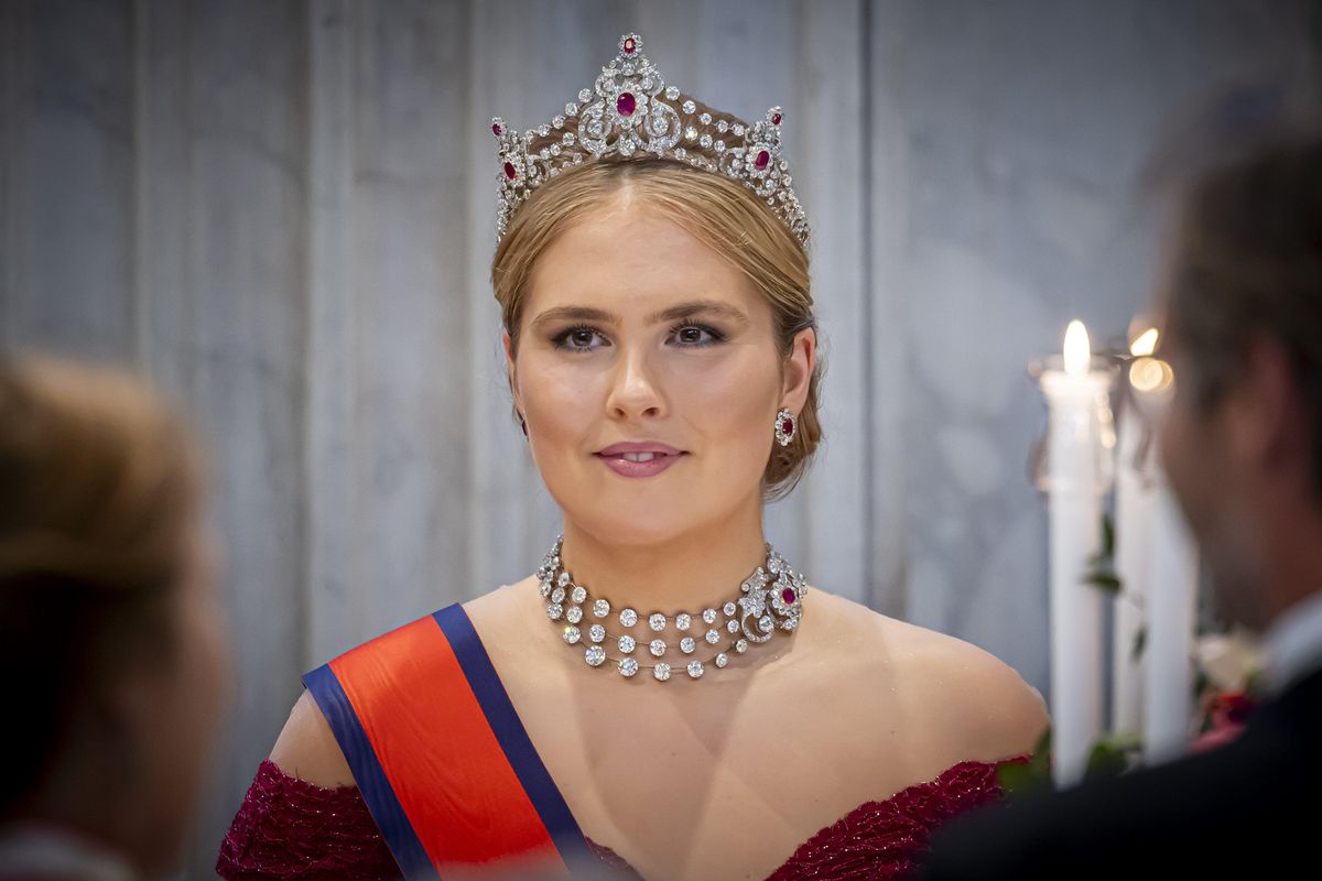 Princess Amalia steps away from royal protocol in navy cropped top set and one of the most expensive watches in her collection