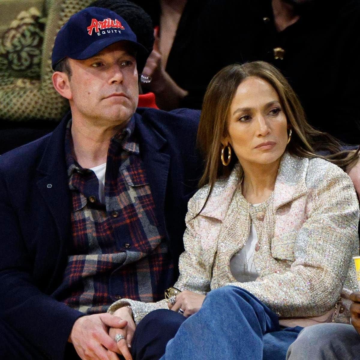 Celebrities At The Los Angeles Lakers Game