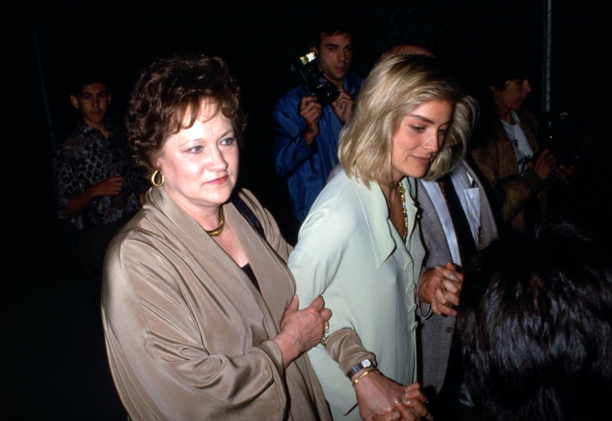 Sharon Stone and her mom, circa 1980s 