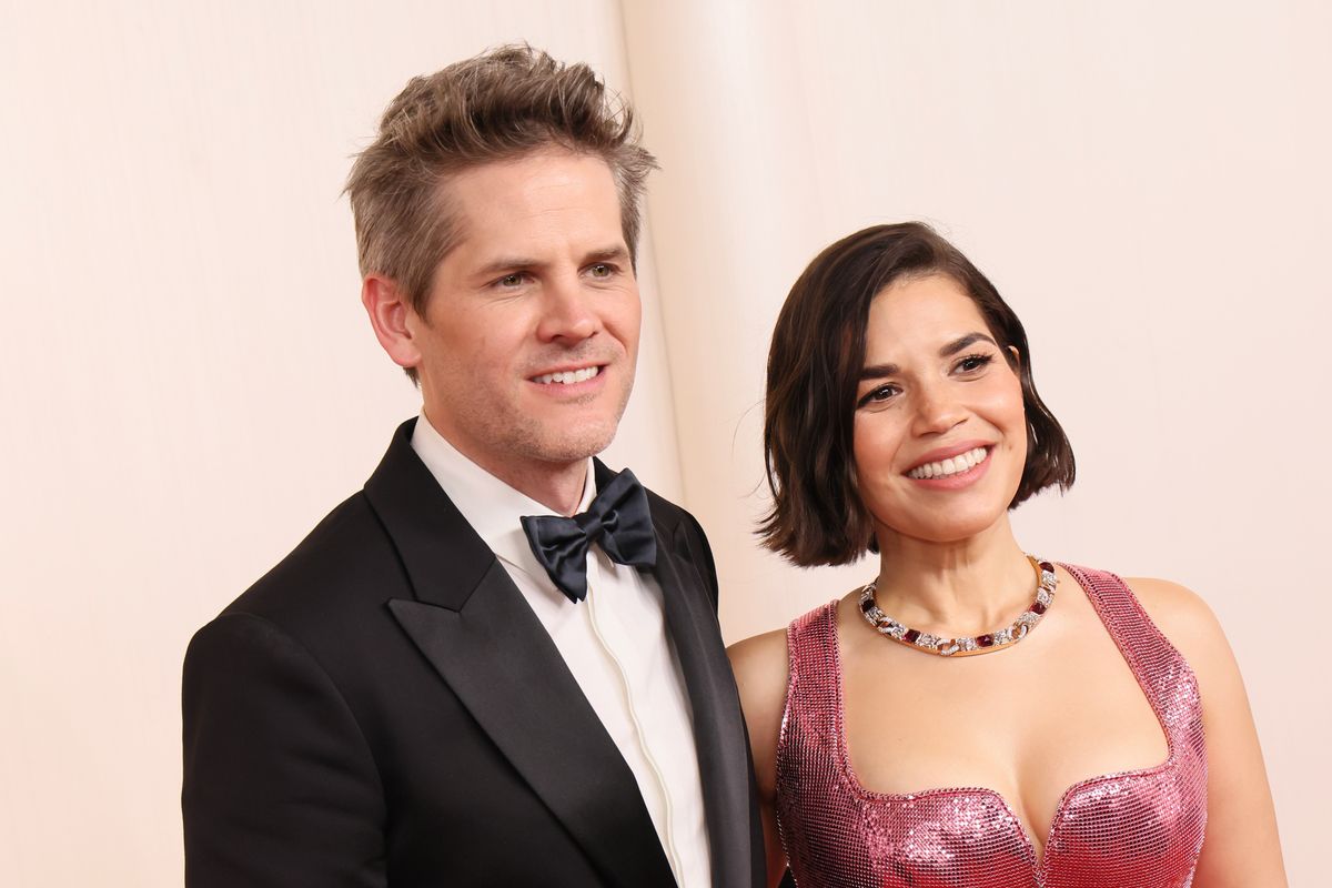 America Ferrera and Ryan Piers Williams at the Oscars