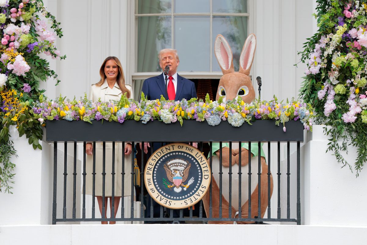 Melania Trump and the Easter Bunny