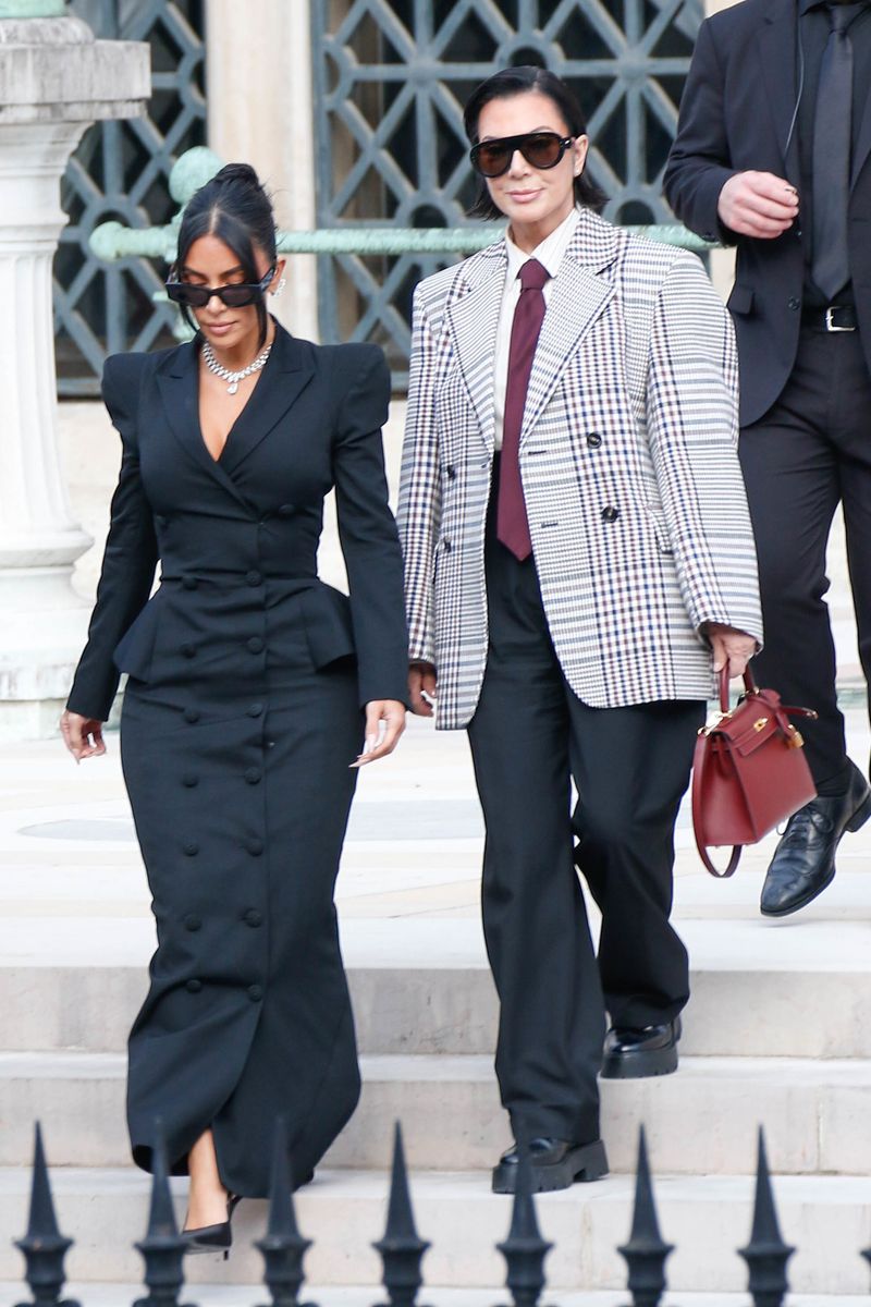 Kim Kardashian and Kris Jenner leave court