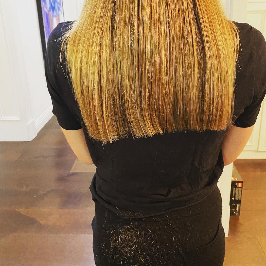 Claudia Vergara, hair