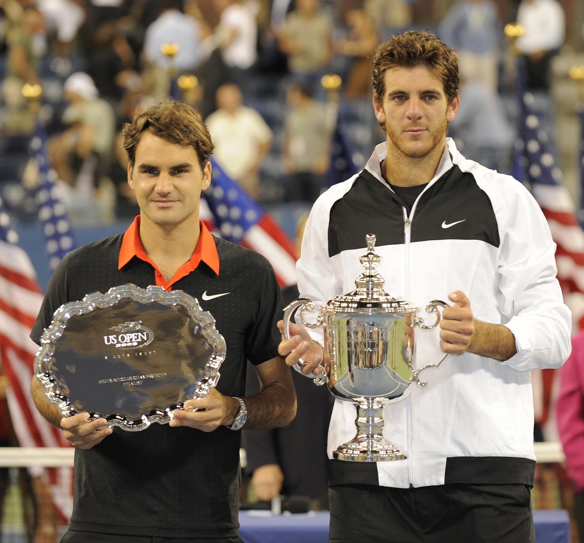 del Potro defeated Roger Federer and Rafael Nadal in 2009 for the US Open title