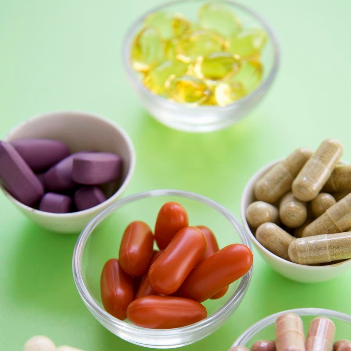 Various Vitamins and Supplements
