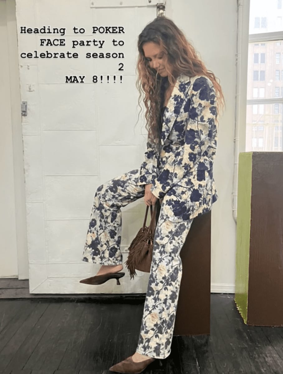 Katie Holmes celebrates Season 2 premiere of 'Poker Face'