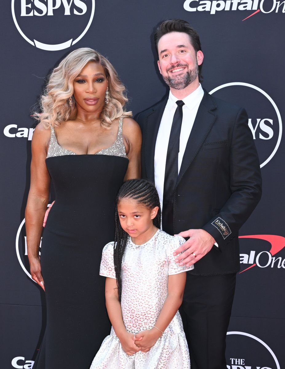 Serena Williams, Alexis Olympia Ohanian Jr. and Alexis Ohanian at The 2024 ESPY Awards held at the Dolby Theatre on July 11, 2024 in Los Angeles, California. (Photo by Gilbert Flores/Variety via Getty Images)