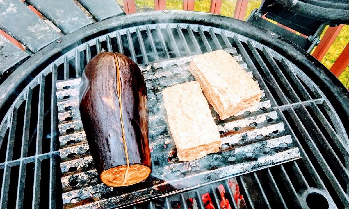 Grilled eggplant