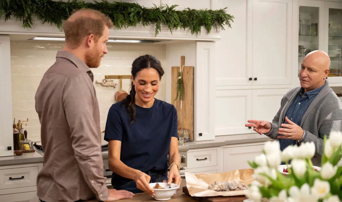 Prince Harry pops in for a sweet (and spicy) moment on Meghan Markle’s Holiday Netflix Special
