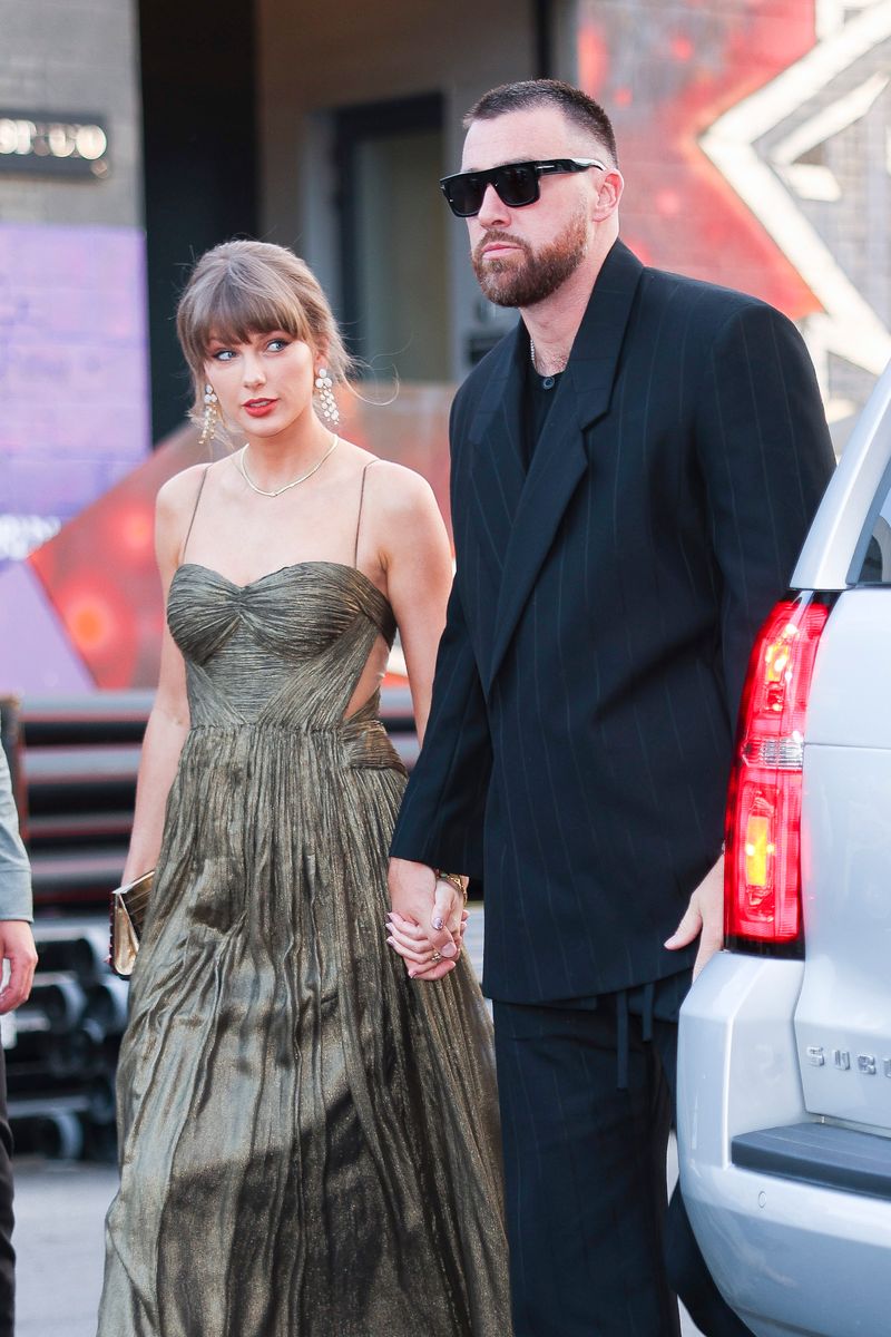 Taylor Swift and Travis Kelce out in Brooklyn on May 16, 2026 in New York City.