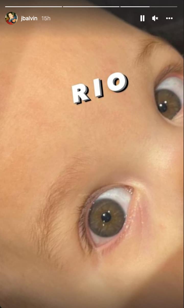 J Balvin foto de su hijo Río