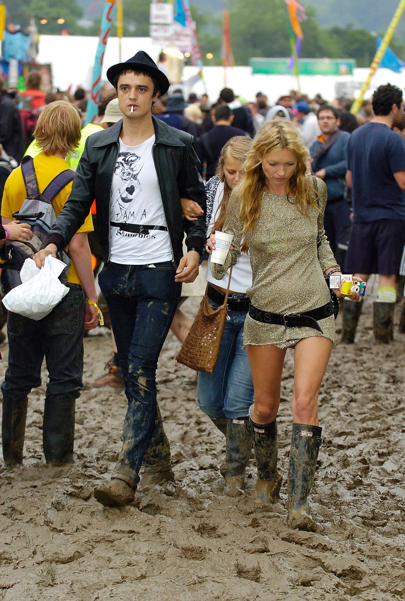 Lottie Moss Brings Back Kate’s Most Iconic Glastonbury Outfit, Down to the Boots