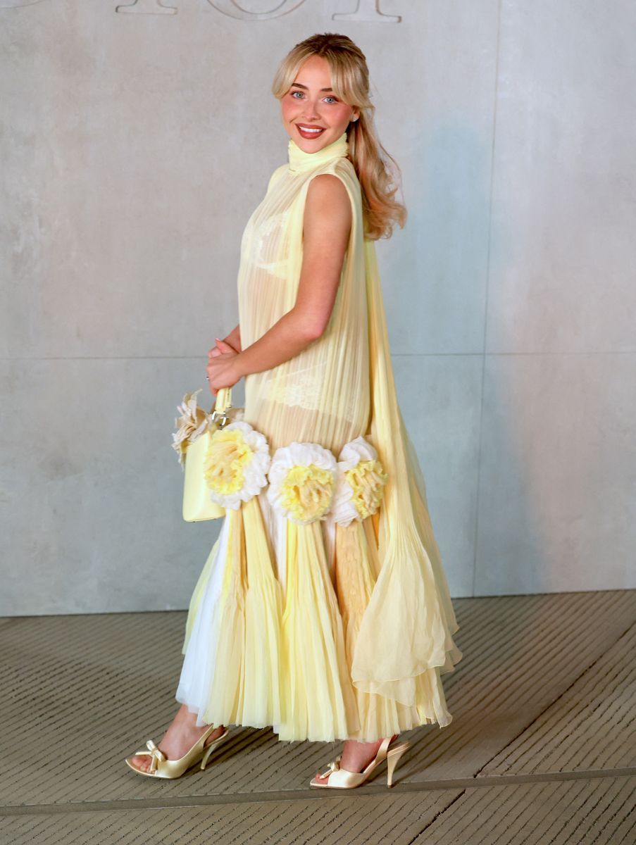 Sabrina Carpenter’s butter yellow sheer look with delicate bows steals the show in LA