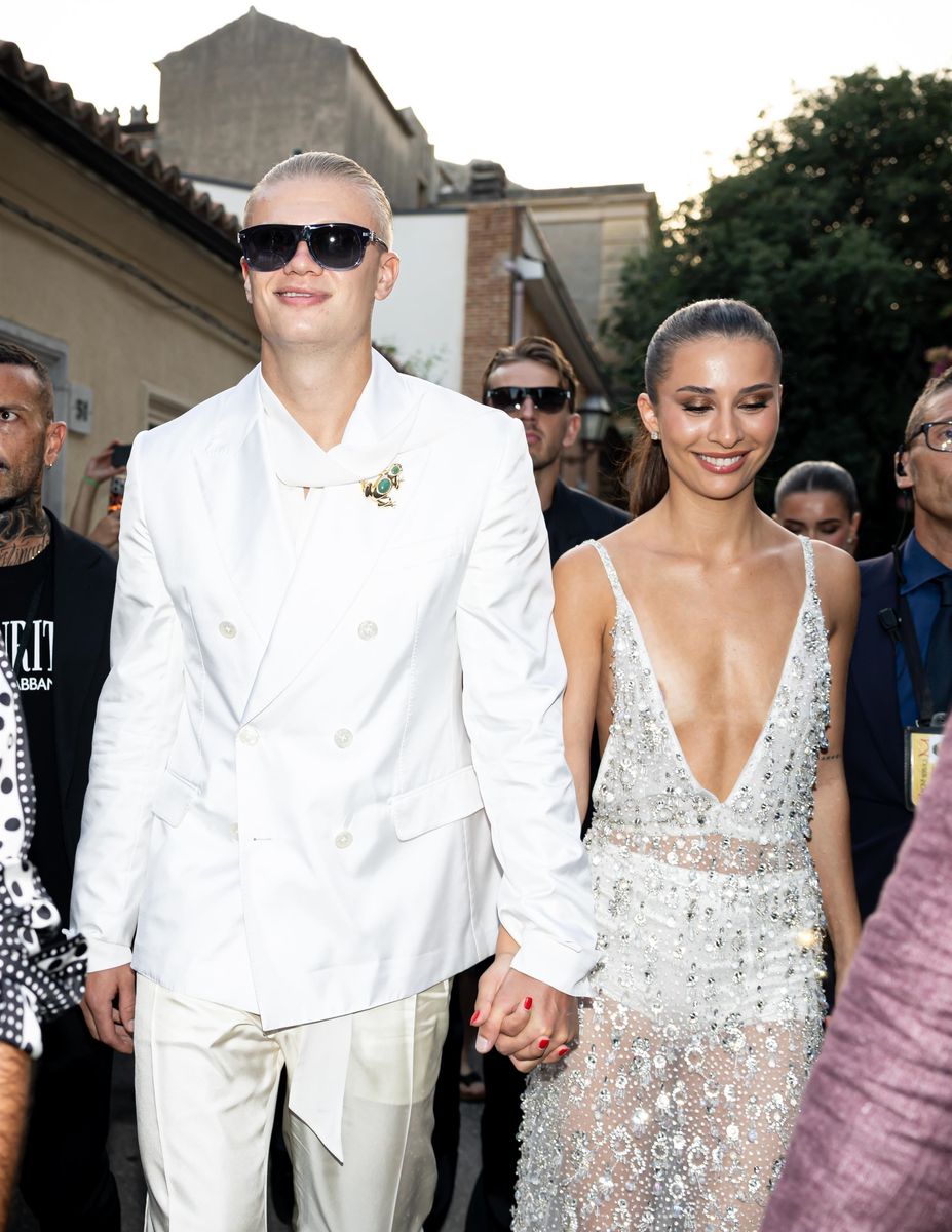 Erling Haaland and his girlfriend, Isabel Haugseng Johansen, celebrated Isabel's 22nd birthday during a glamorous night out in Taormina, Italy, after attending a fashion show.