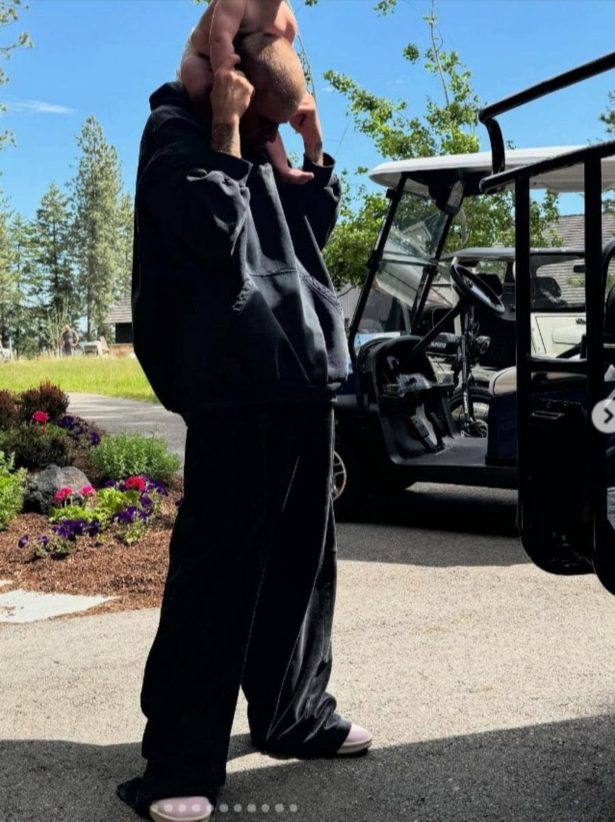 Justin Bieber shares rare picture of baby Jack Blues
