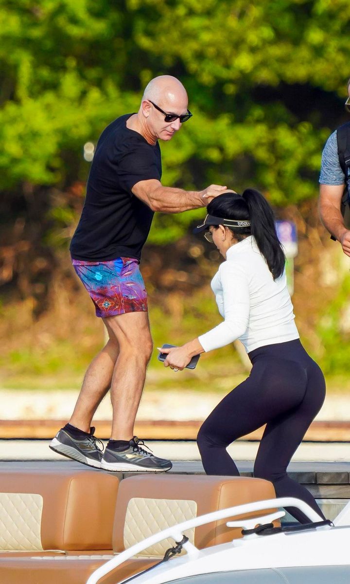 Lauren Sanchez and Jeff Bezos
