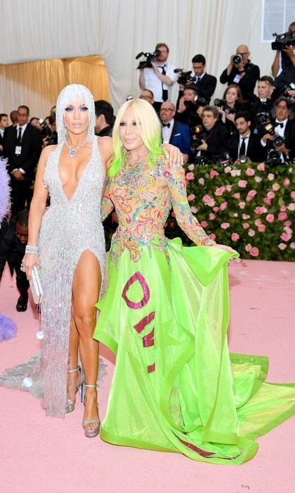 Jennifer Lopez and Donatella Versace