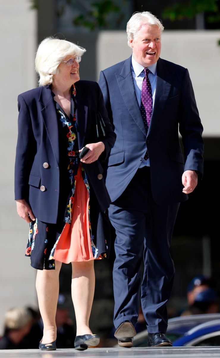 Lady Jane Fellowes and Earl Charles Spencer pictured at the Service of Thanksgiving for the 10th anniversary of the Invictus Games Foundation in May 2024