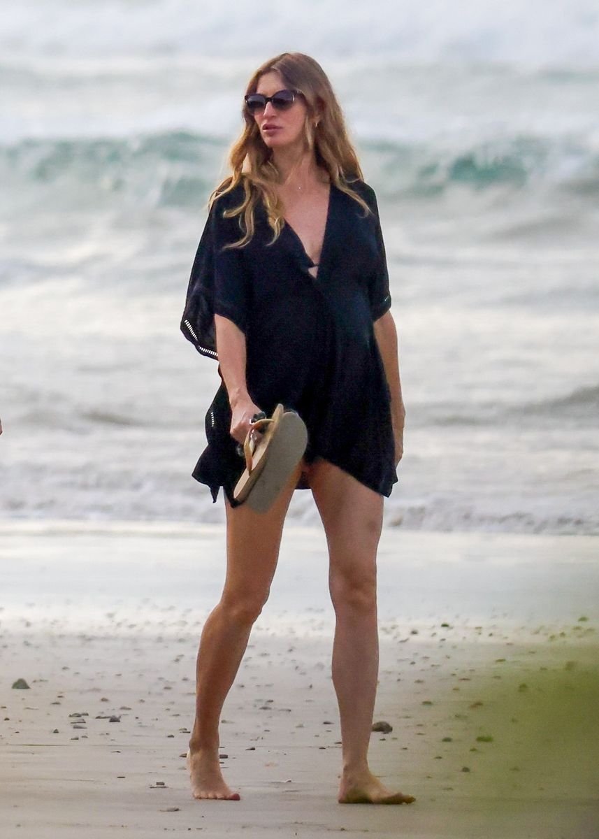 Gisele Bundchen on the beach