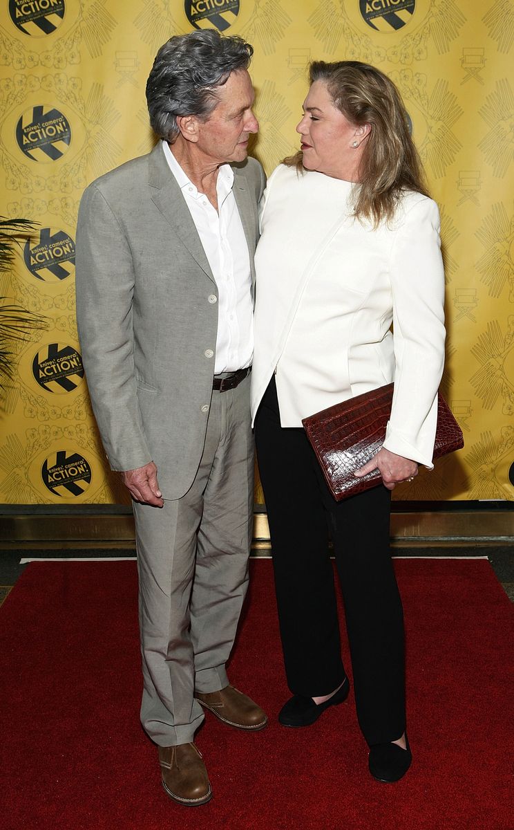 Michael Douglas and Kathleen Turner attend the 27th Annual "Chefs' Tribute To Citymeals-On-Wheels" Benefit at Rockefeller Center