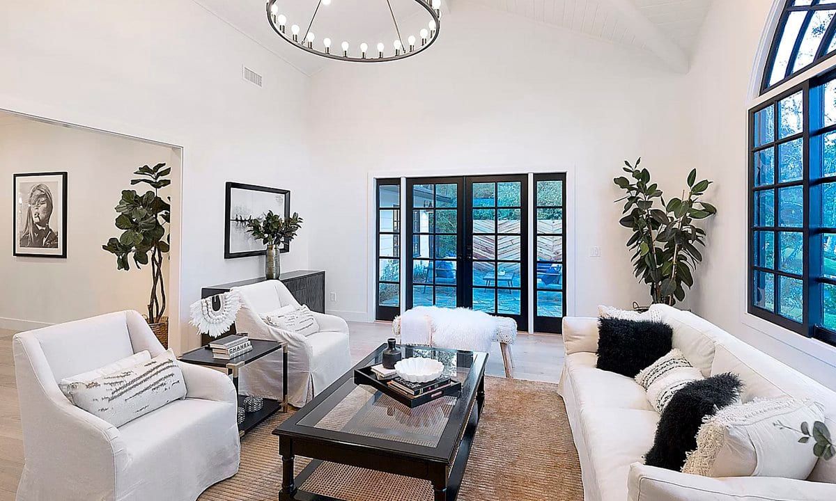 The living room in Miley Cyrus home