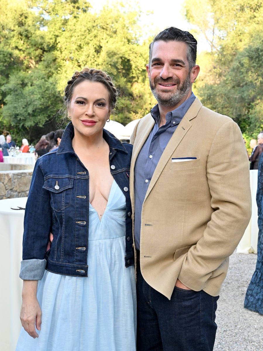 Alyssa Milano and her partner David Bugliari at the Calamigos Ranch Leading Hotels of the World Accreditation Celebration in May of this year