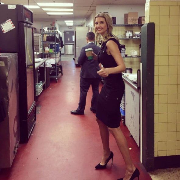 Ivanka shared this "on the run" candid, snapped in Pennsylvania, on Instagram.
Photo: Instagram/@ivankatrump