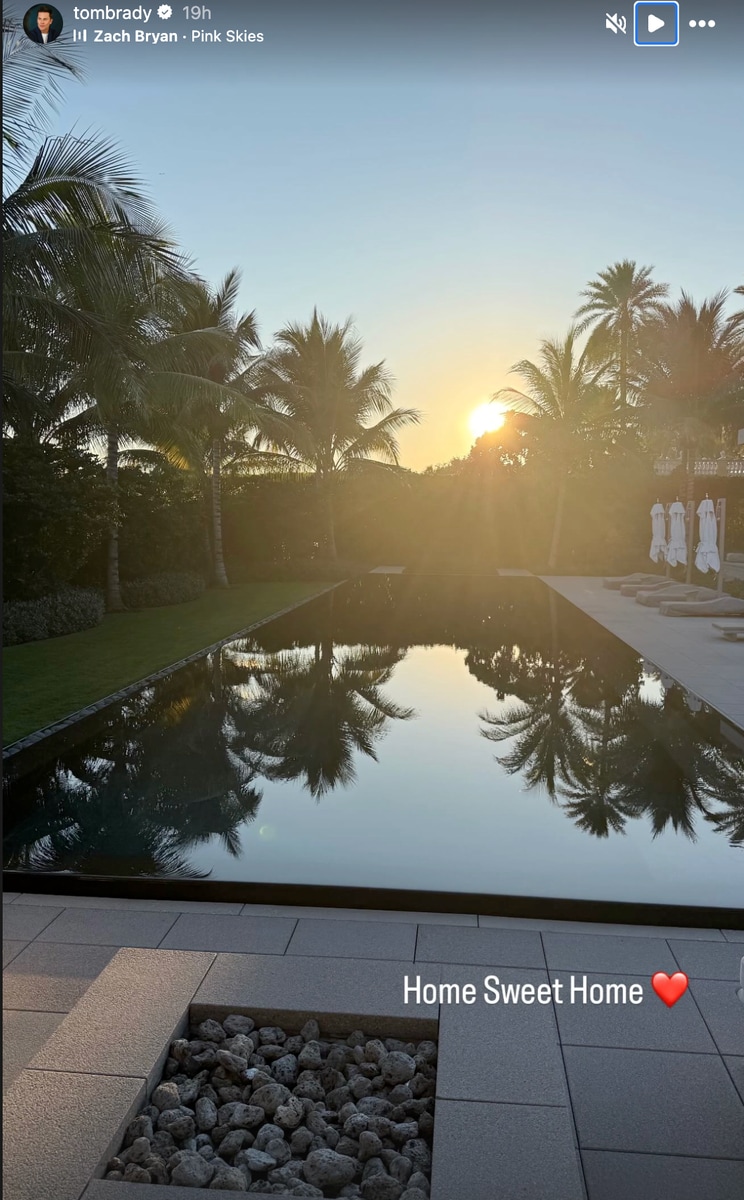 Tom Brady let fans know he was off the island