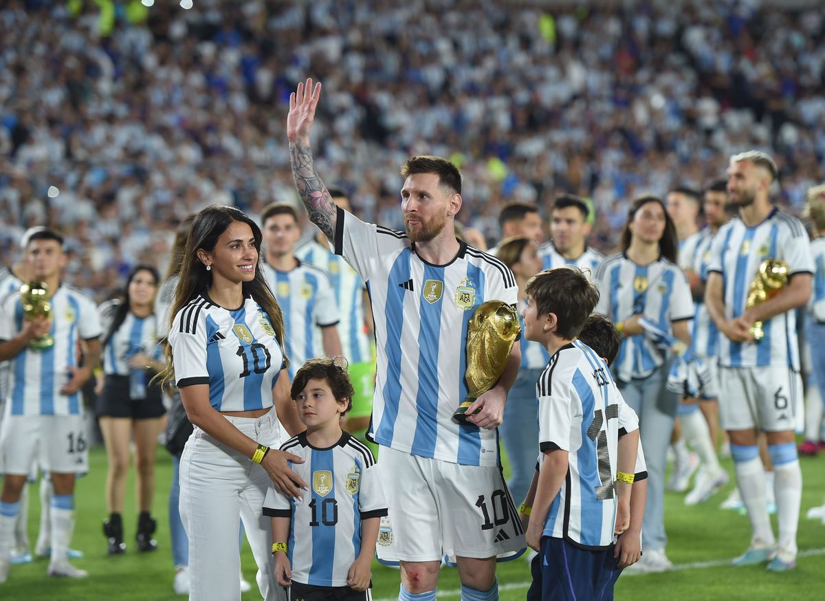Lionel Messi of Argentina during the international friendly between Argentina and Panama.