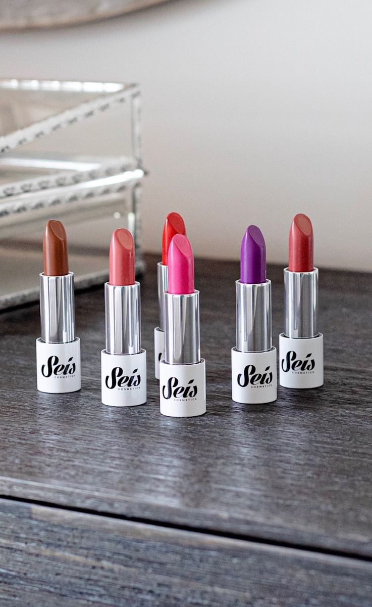 Seis Cosmetics launched with a few lipstick shades before expanding its collection.