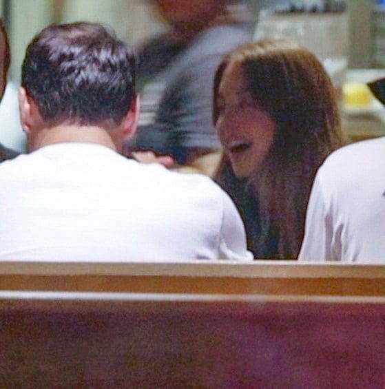 The new couple ate with friends and according to an eyewitness, showed PDA before moving to separate sides of the table. They left the restaurant together with Scooter holding the car door for Sydney. 