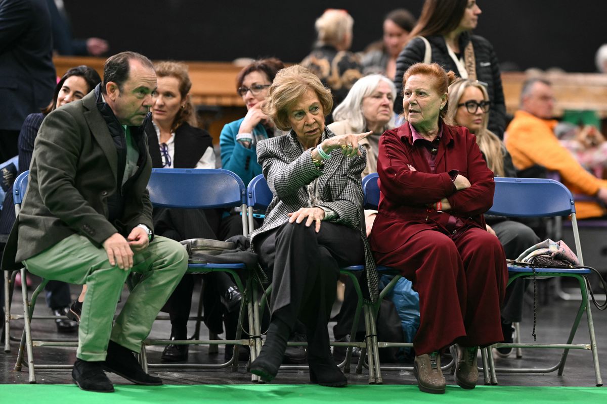 Queen Sofia at the 2025 dog show in England