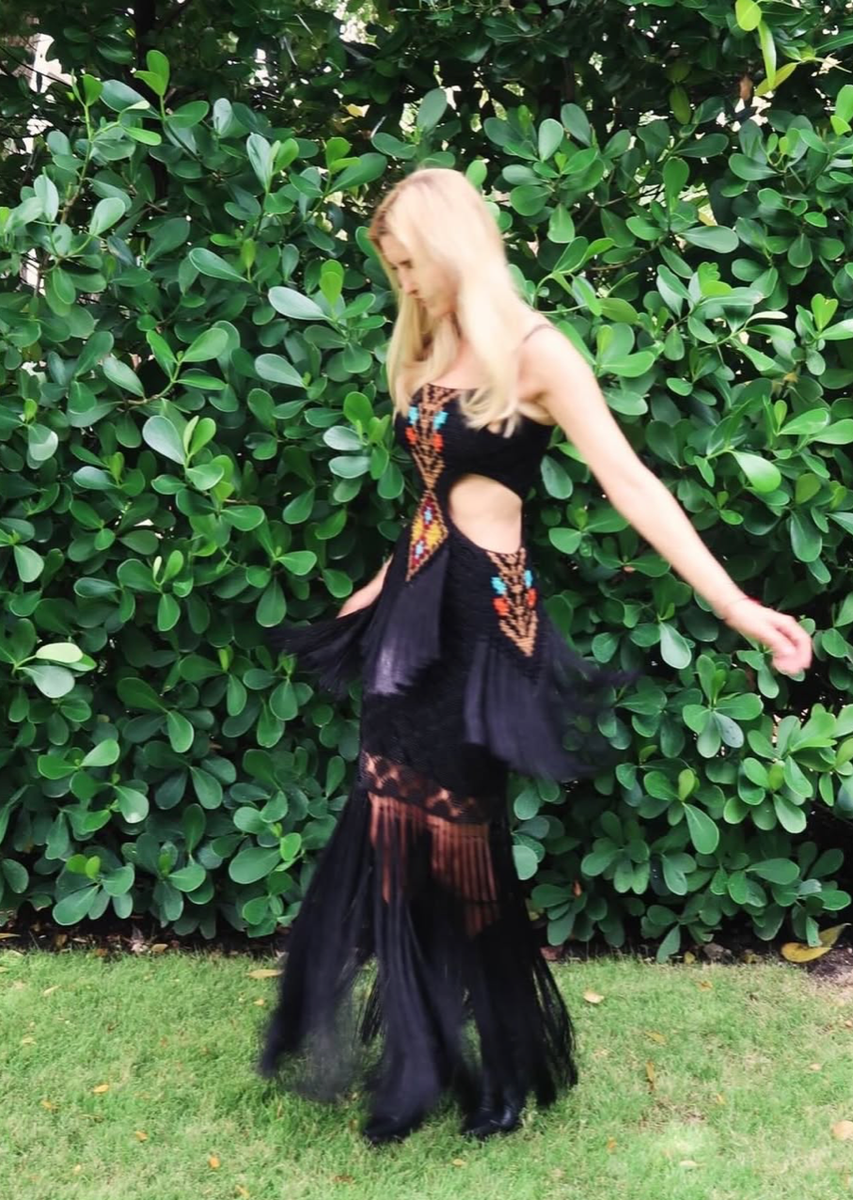ivanka beaded dress Trump shows off her figure in daring cutout with ultra-thin straps Mini dress