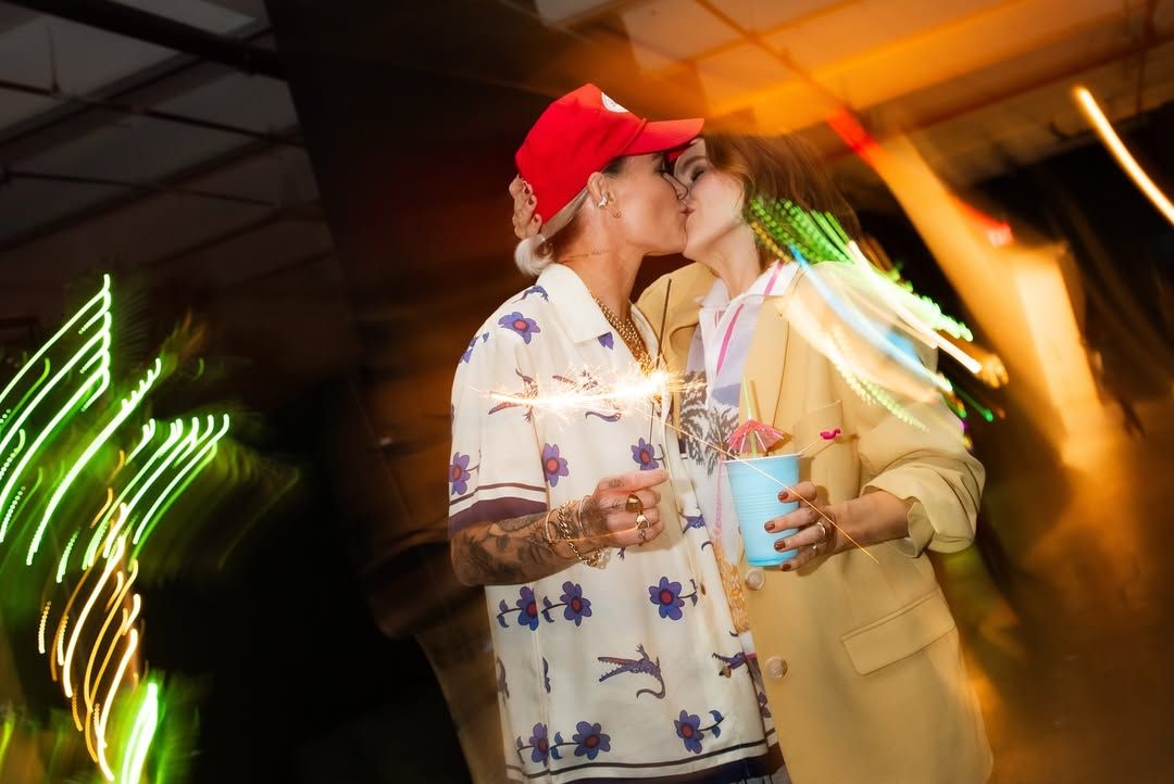 Harris and Bush celebrated Harris' birthday with a special party
