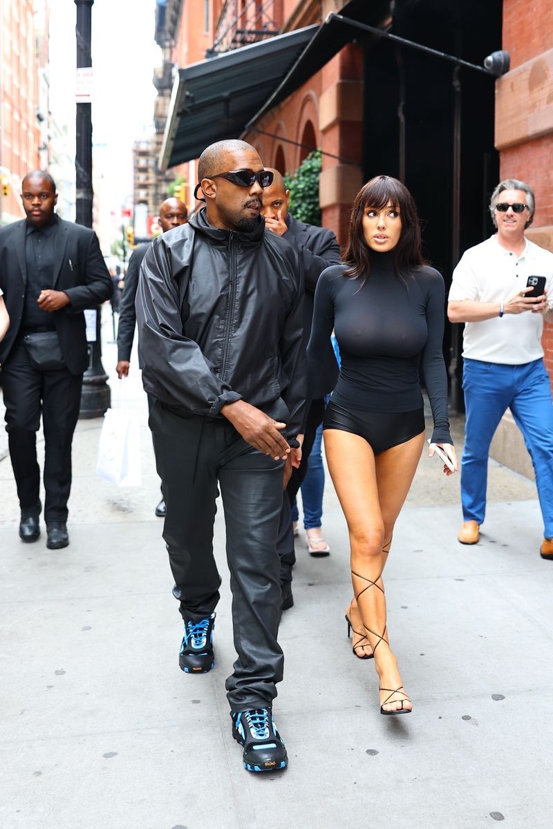 Bianca Censori heats up NYC with candy bikini, sheer looks and plunging fur jacket