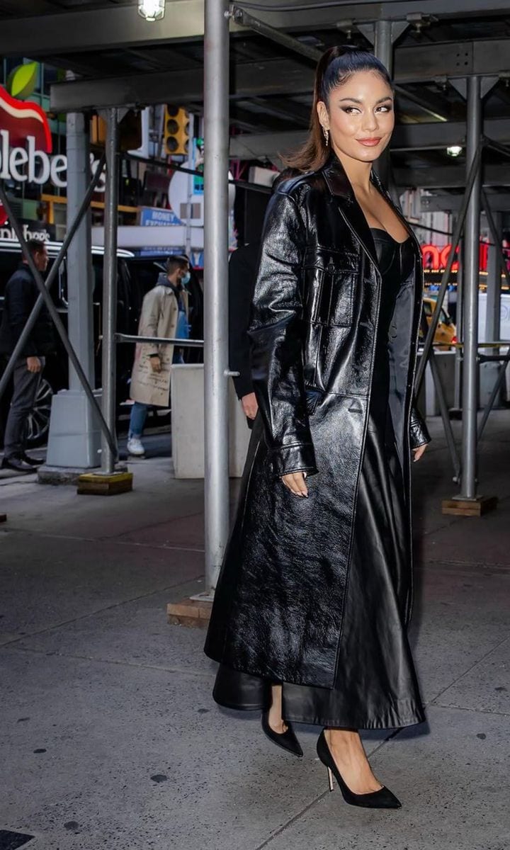 Vanessa hudgens leather jacket hotsell