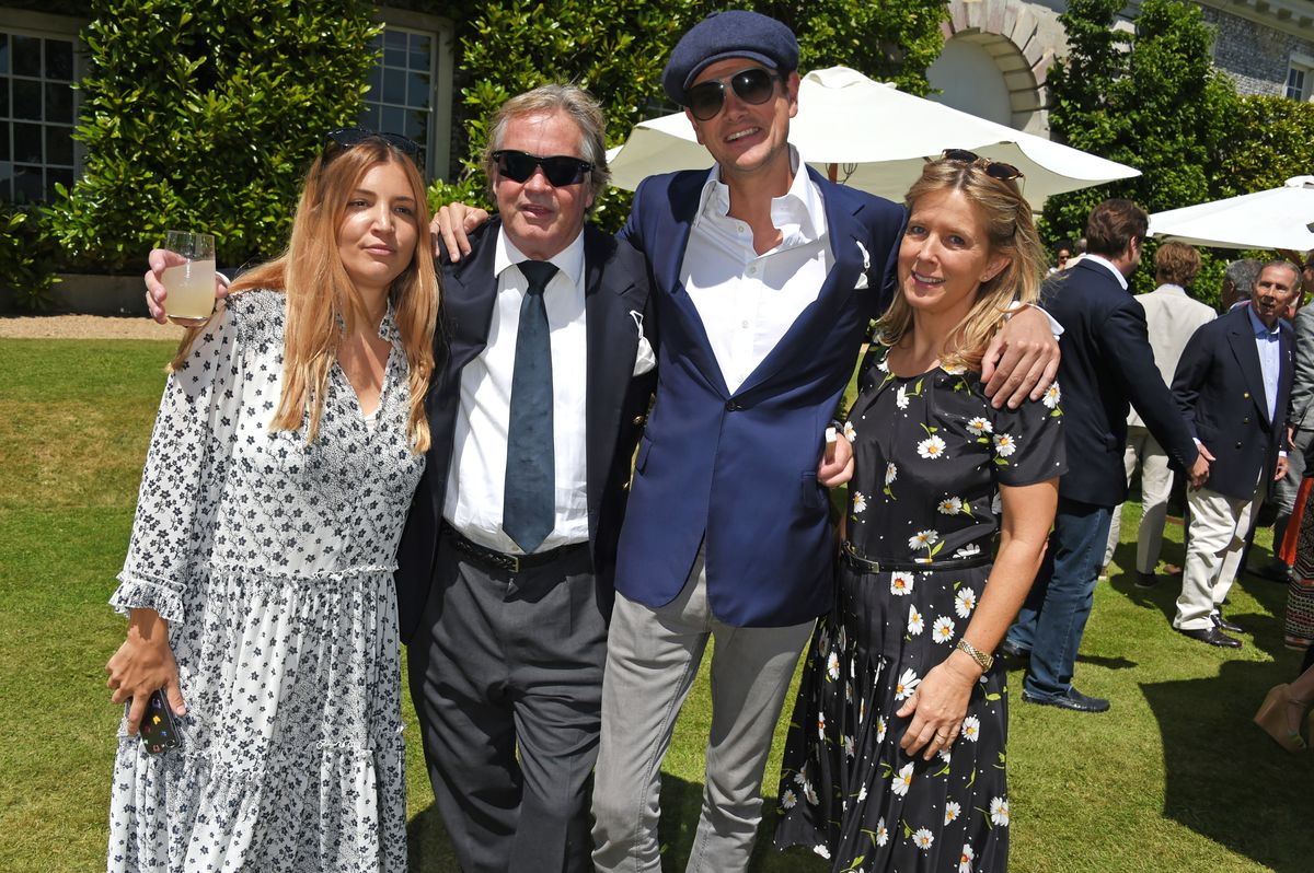 CHICHESTER, ENGLAND - JULY 02: (L to R) Scarlett Spencer-Churchill, Charles James Spencer-Churchill, The Duke of Marlborough, Alexander Spencer-Churchill and Edla Griffiths, The Duchess of Marlborough, attend Cartier Style Et Luxe at the Goodwood Festival Of Speed on July 2, 2017 in Chichester, England. (Photo by David M Benett/Dave Benett/Getty Images)