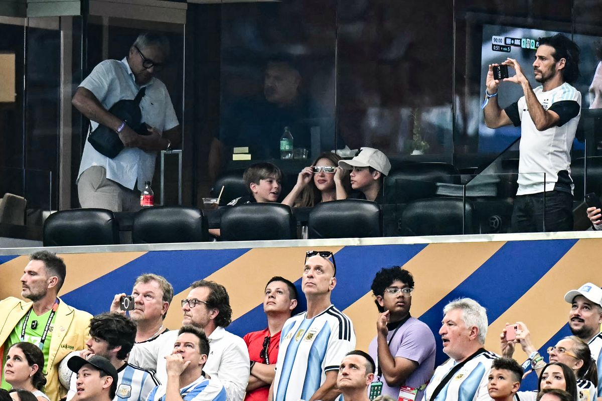 Colombian singer Shakira attends  the 2026 World Cup Group J football match between Argentina and Austria at the Dallas Stadium.