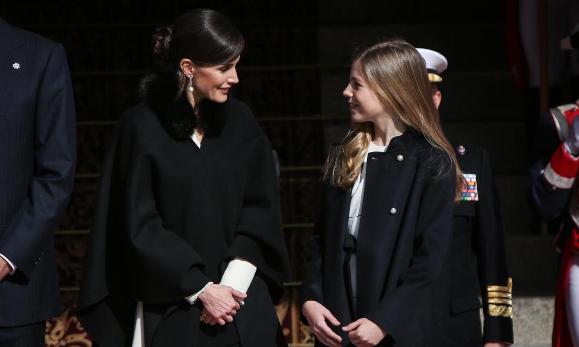 The Queen and her youngest child shared a sweet moment looking at each another.