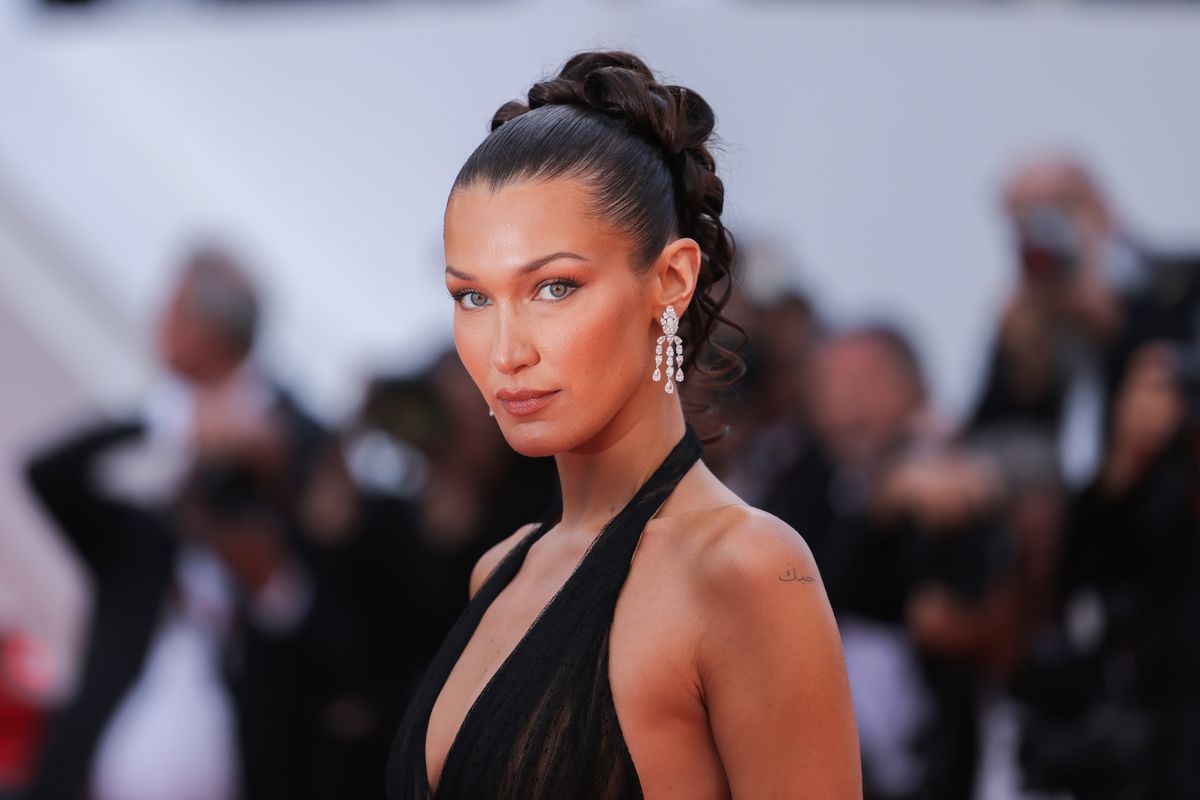 Bella Hadid stuns in red leather as she continues her acting journey