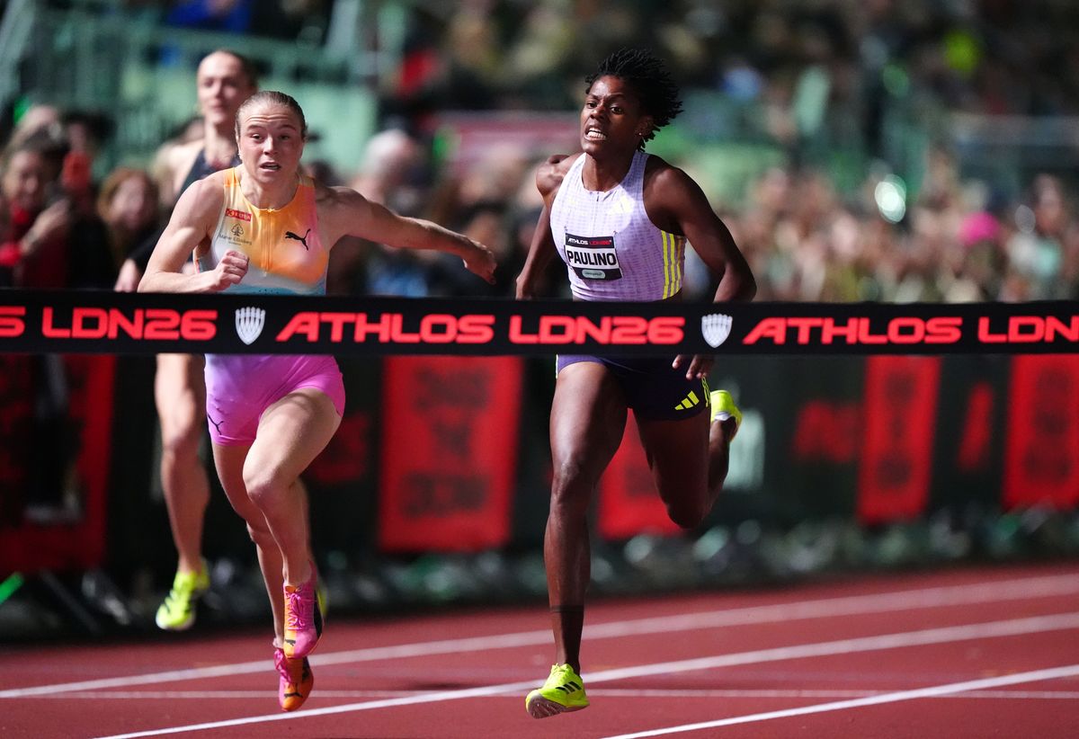 Marileidy Paulino of the Dominican Republic wins the 400m during ATHLOS 2026