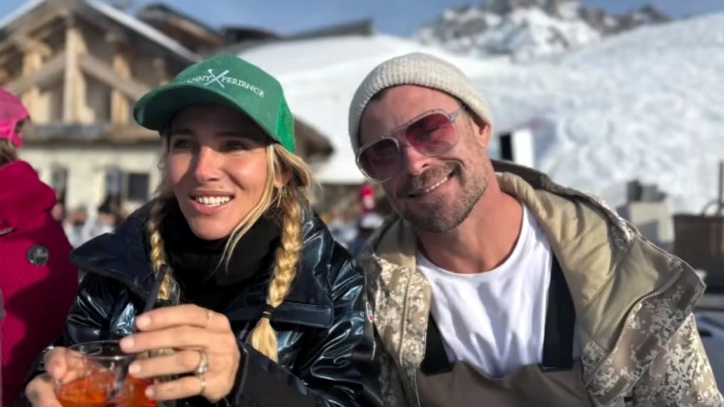 Hemsworth flew from Australia to Madrid for the promotion of 'Escape Route,' which is set to hit theaters on February 13. But he wasn’t alone, Elsa joined him.